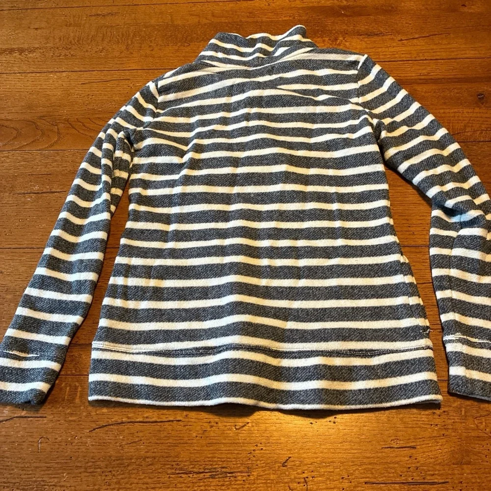 Banana Republic Blue/Gray and White Cowl Neck Sweater